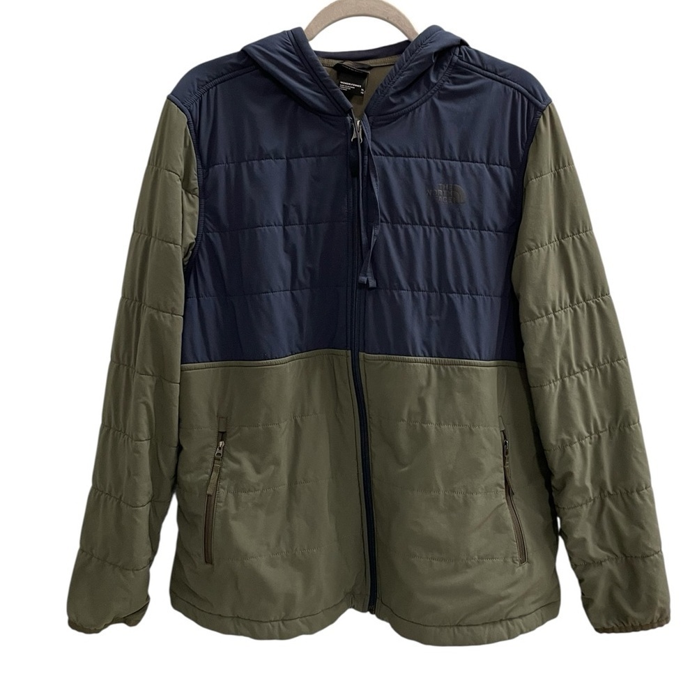 THE NORTH FACE Mountain Zip Hoodie Blue Green Size XL Women's